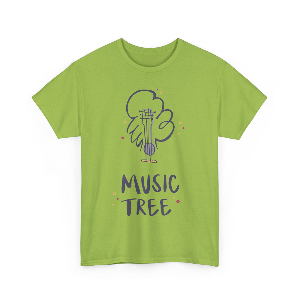 Music Tree T-Shirt – Cute Guitar Graphic Tee for Music Lovers