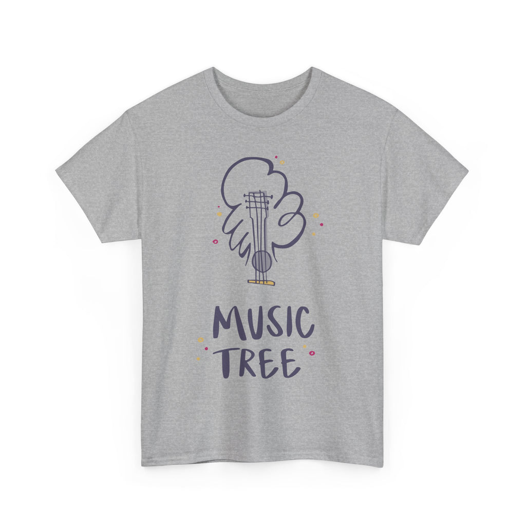Music Tree T-Shirt – Cute Guitar Graphic Tee for Music Lovers
