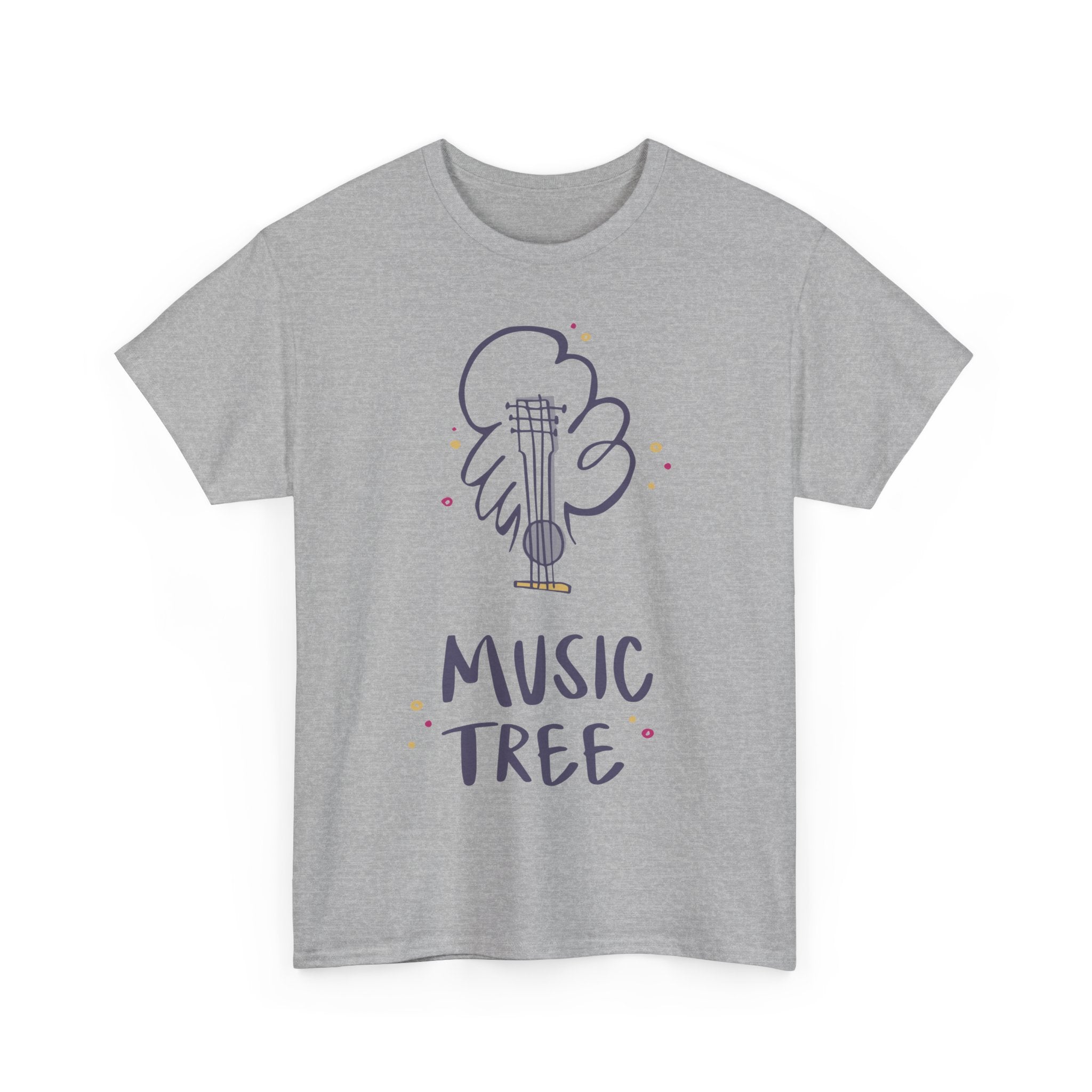 Music Tree T-Shirt – Cute Guitar Graphic Tee for Music Lovers