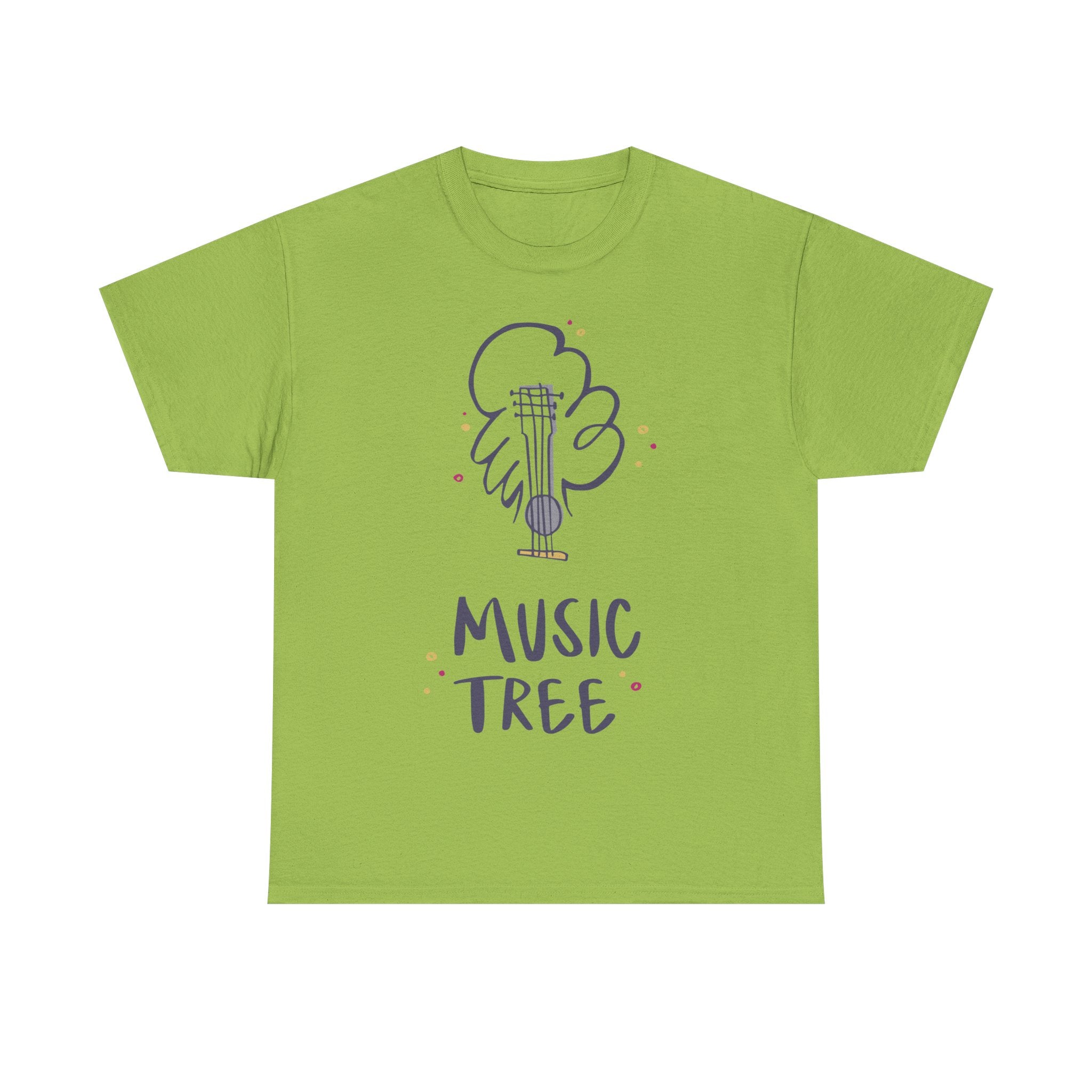 Music Tree T-Shirt – Cute Guitar Graphic Tee for Music Lovers