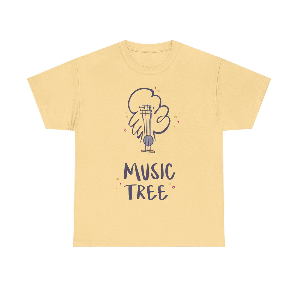 Music Tree T-Shirt – Cute Guitar Graphic Tee for Music Lovers