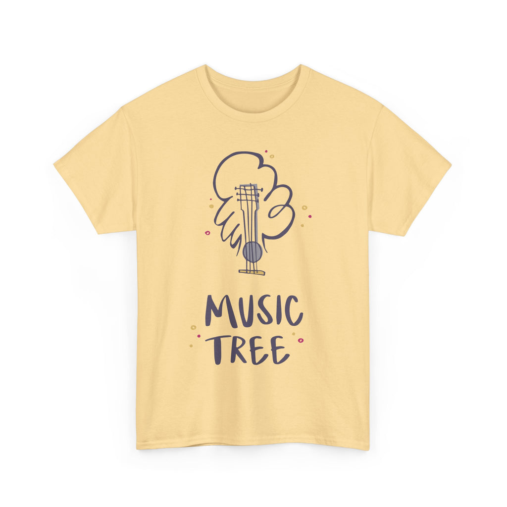 Music Tree T-Shirt – Cute Guitar Graphic Tee for Music Lovers