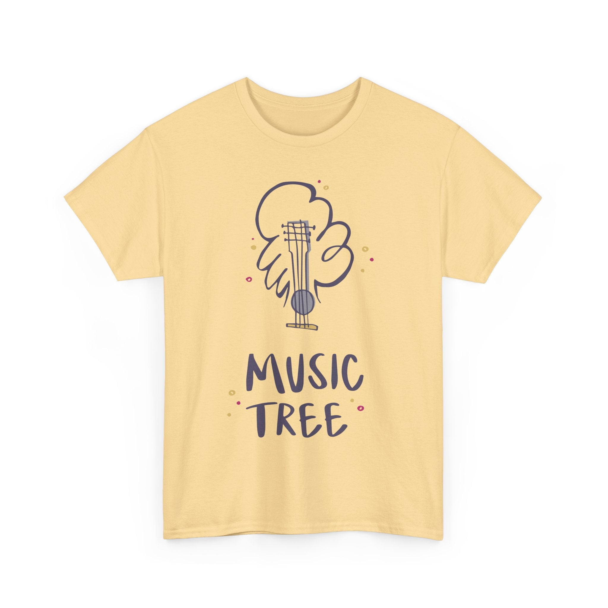 Music Tree T-Shirt – Cute Guitar Graphic Tee for Music Lovers